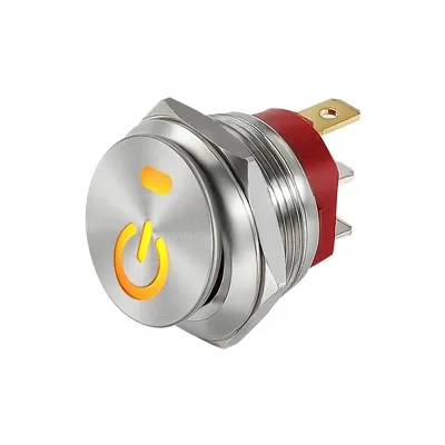 Interrupteur à bascule rond en métal